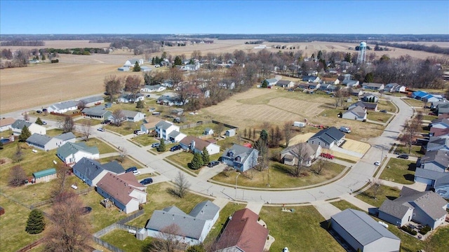 drone / aerial view with a residential view