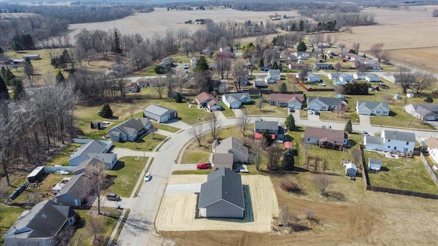 bird's eye view with a residential view