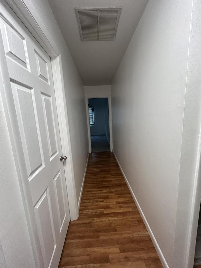 5151 Pheasant St, Lima, OH 45807 - hall with dark wood-style floors and baseboards