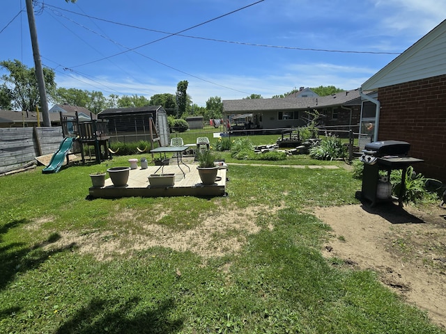 1006 Mayfield Dr, Troy, OH 45373 - view of yard with a playground
