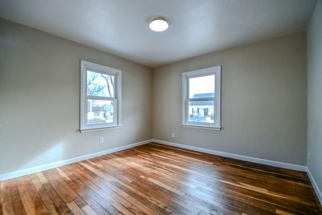422 New St, Sidney, OH 45365 - unfurnished room featuring dark hardwood / wood-style floors