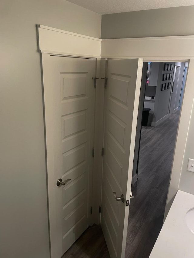 bathroom with wood finished floors