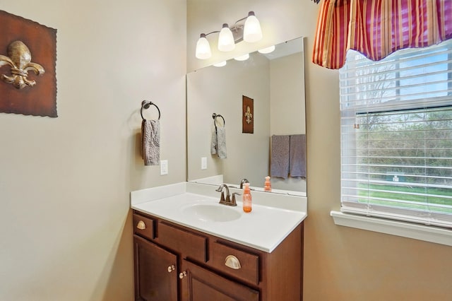 bathroom featuring vanity