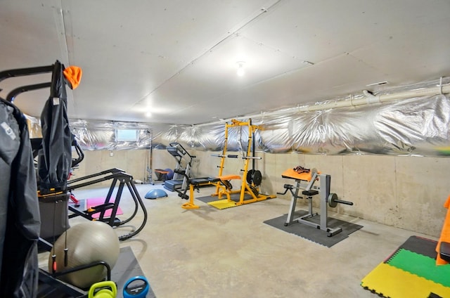 view of workout room