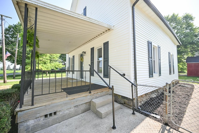 8095 N Lena-Palestine Rd, Conover, OH 45317 - exterior space featuring a porch and crawl space