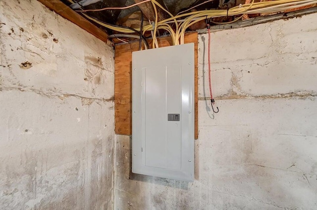 utility room with electric panel