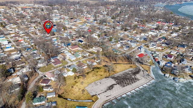 birds eye view of property featuring a residential view