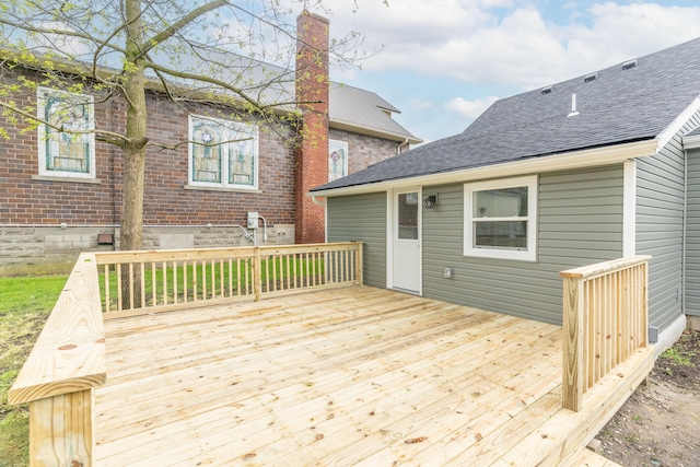 404 N Main St, Jackson Center, OH 45334 - view of wooden deck