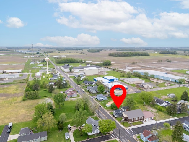 404 N Main St, Jackson Center, OH 45334 - aerial view of property and surrounding area with nearby suburban area