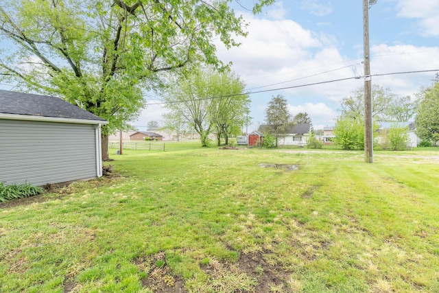 404 N Main St, Jackson Center, OH 45334 - view of yard featuring an outdoor structure