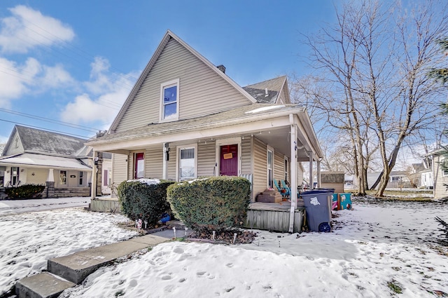 view of front of house with a porch