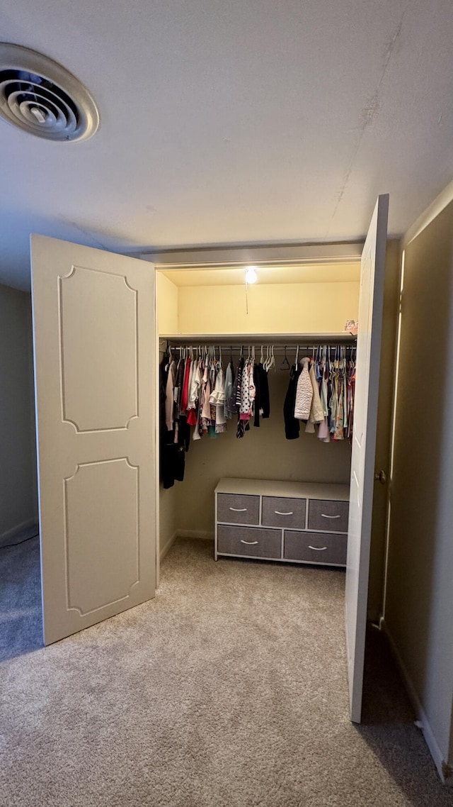 closet with visible vents