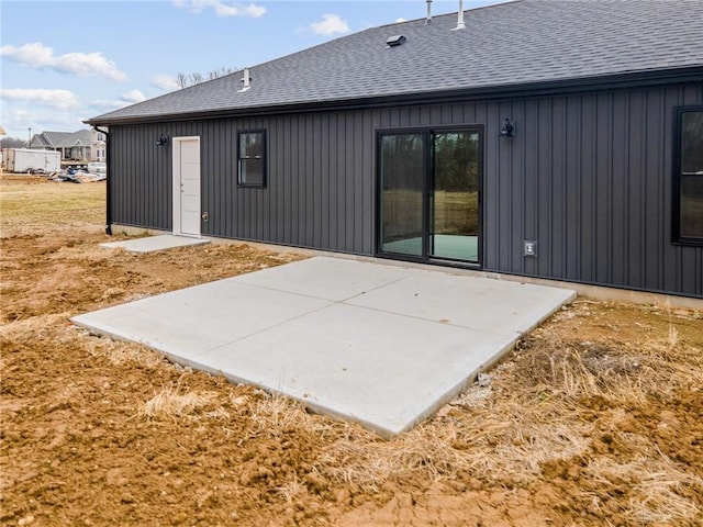 rear view of house featuring a patio