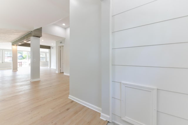 127 Brads Way, Russells Point, OH 43348 - corridor with light wood finished floors and recessed lighting