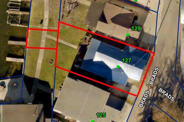 127 Brads Way, Russells Point, OH 43348 - map / location with property boundaries highlighted