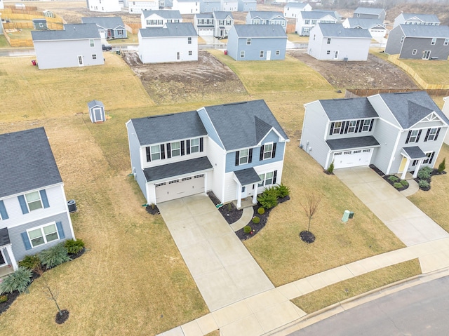 bird's eye view featuring a residential view