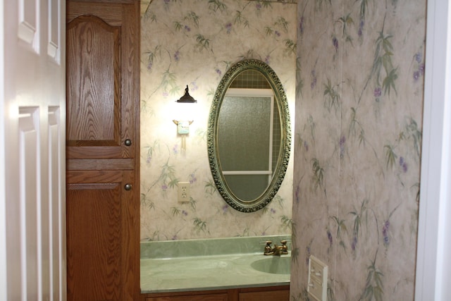 bathroom with vanity