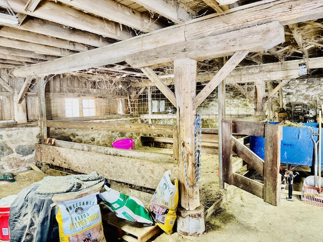 view of horse barn