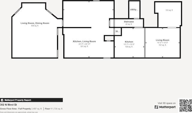 302 N W St, Arcanum, OH 45304 - view of property floor plan