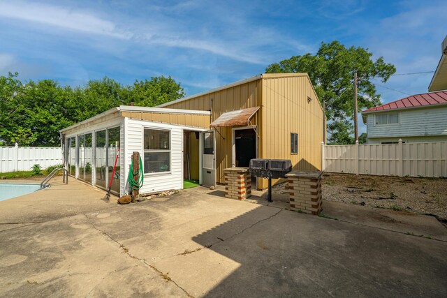 302 N W St, Arcanum, OH 45304 - back of house with a patio and a fenced backyard