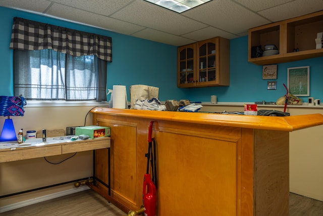 302 N W St, Arcanum, OH 45304 - bar featuring wood finished floors and a paneled ceiling