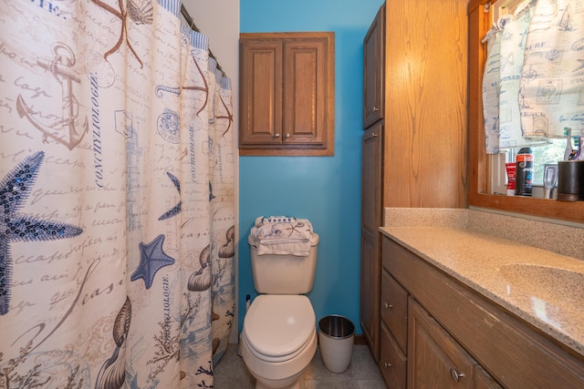 302 N W St, Arcanum, OH 45304 - full bath with vanity, tile patterned floors, and a shower with shower curtain