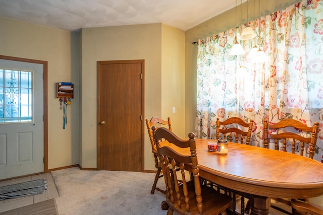 302 N W St, Arcanum, OH 45304 - dining area with carpet flooring and baseboards