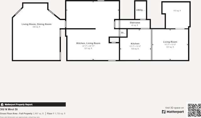 302 N W St, Arcanum, OH 45304 - view of home floor plan