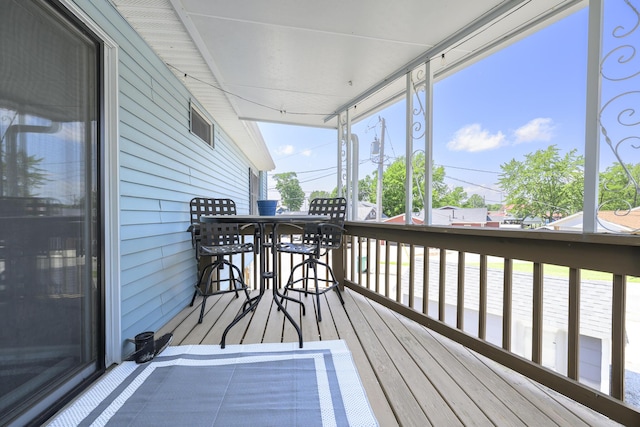 11531 Circle Dr, Lakeview, OH 43331 - wooden terrace featuring outdoor dining area