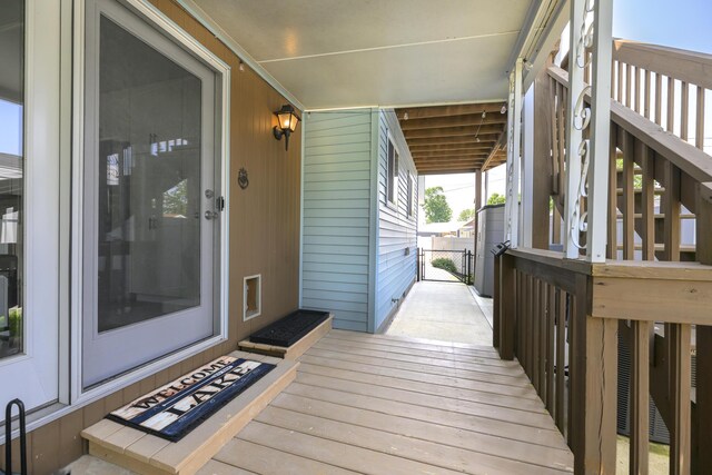 11531 Circle Dr, Lakeview, OH 43331 - view of wooden deck