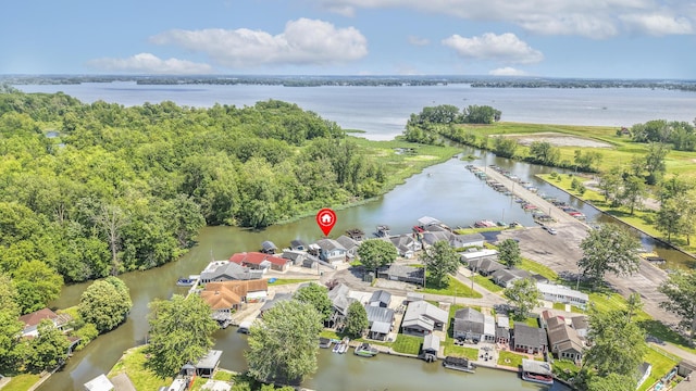 11531 Circle Dr, Lakeview, OH 43331 - aerial overview of property's location with a large body of water and nearby suburban area