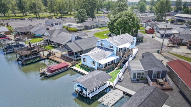 11531 Circle Dr, Lakeview, OH 43331 - aerial perspective of suburban area with a nearby body of water