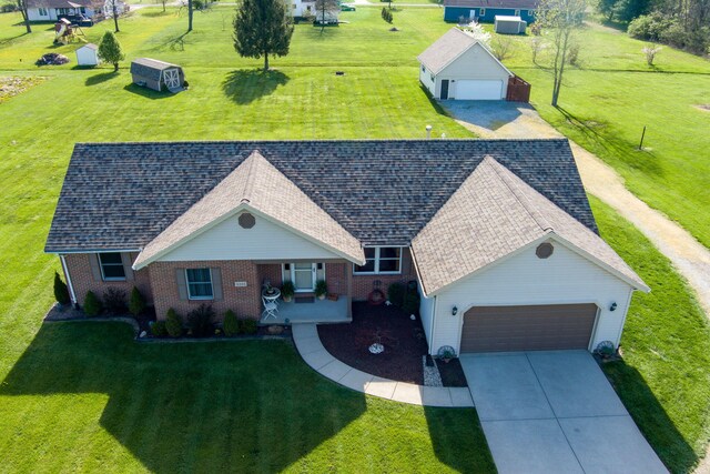 birds eye view of property