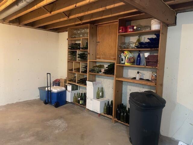view of storage room