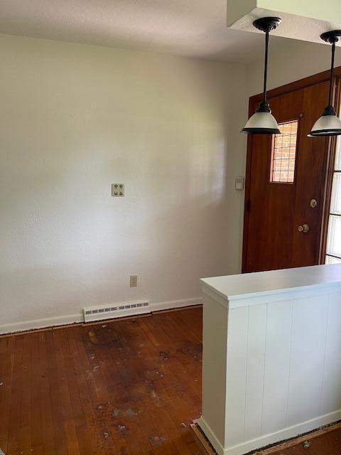 1401 E Home Rd, Springfield, OH 45503 - kitchen with hardwood / wood-style flooring and hanging light fixtures