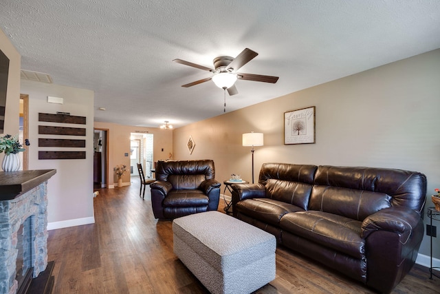 4212 Midfield St, Springfield, OH 45503 - living room with ceiling fan and wood finished floors