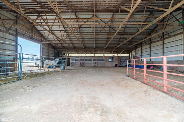 view of horse barn