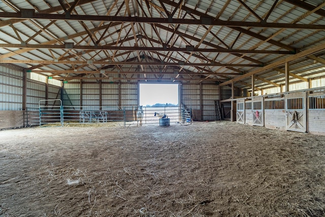 view of stable