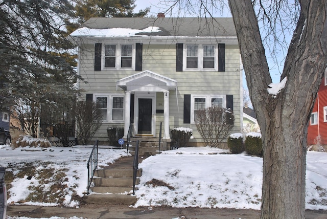 view of colonial house