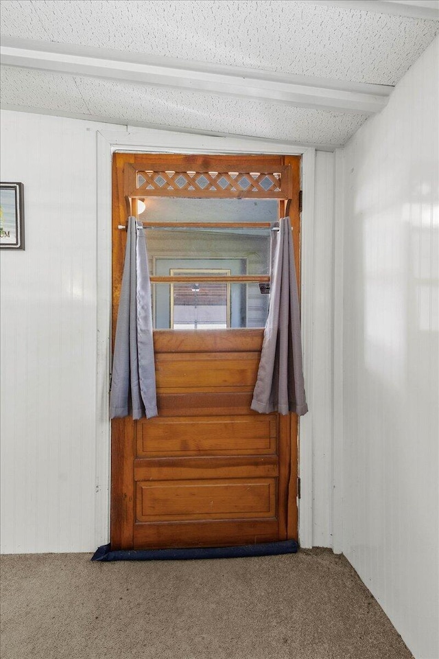 interior space with carpet floors