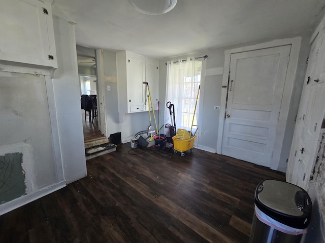 misc room featuring dark hardwood / wood-style floors