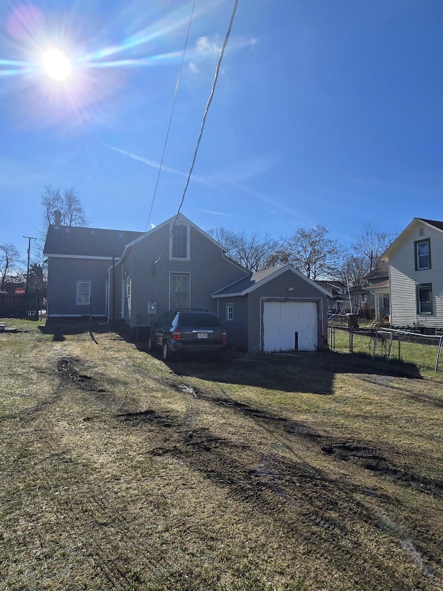 exterior space with a yard