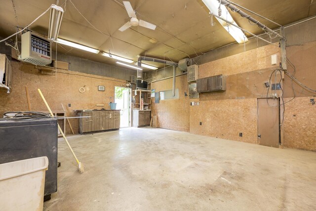 312 E Buckeye St, Belle Center, OH 43310 - garage featuring a heating unit