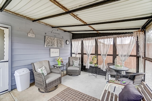 view of sunroom / solarium