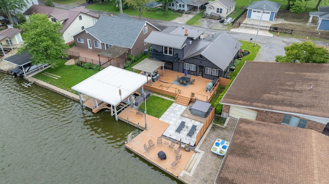 11181 Elm St, Lakeview, OH 43331 - aerial view of residential area with a nearby body of water