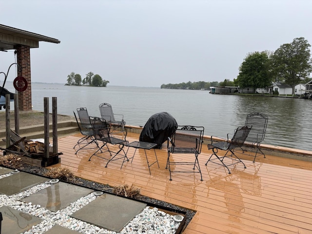 11181 Elm St, Lakeview, OH 43331 - dock area featuring a water view