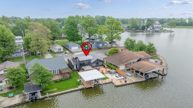 11181 Elm St, Lakeview, OH 43331 - aerial perspective of suburban area featuring a nearby body of water