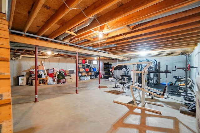 view of exercise area