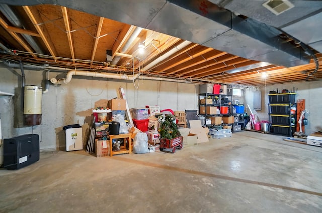 basement with visible vents