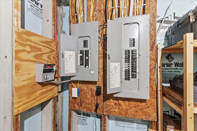 utility room featuring electric panel